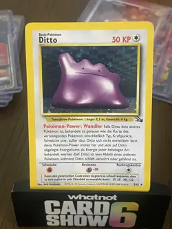 Ditto Pokemon Card TCG German Fossil Holo 03/62 Rare MP + / LP - - Image 1
