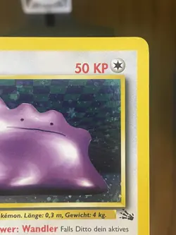 Ditto Pokemon Card TCG German Fossil Holo 03/62 Rare MP + / LP - - Image 2