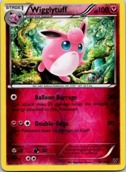 Wigglytuff - 90/146 - Rare - Reverse Holo English Pokemon XY Base Set VLP - Image 1
