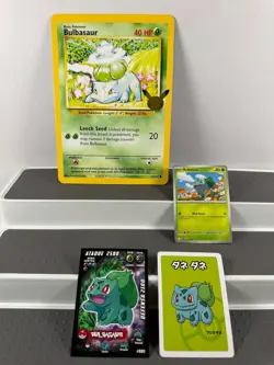 Pokemon Lot of 20 Cards and Stickers All Bulbasaur #1 Bulbasaur Only Pokemon Lot - Image 2
