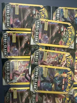 Pokemon Sword & Shield Rebel Clash 3-Card Booster 20 Packs Total 60 Cards - Image 5