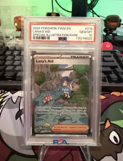 POKEMON 2024 Twlight MasqueradeSpecial Illustration Rare LANA'S AID #219PSA 10 - Image 1