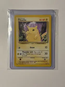 Pokemon TCG Base Set Pikachu Card 58/102 - Near Mint! - Image 3