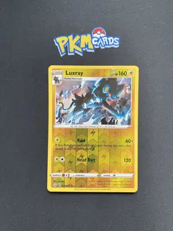 Pokemon TCG Luxray Shining Fates 033/072 Reverse Holo LP. - Image 1