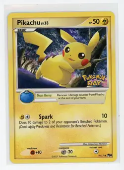 Pokemon Pikachu Pop Series 6 Pokemon Day Stamped NM-M - Image 1