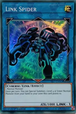 YS17-EN043 LINK SPIDER SUPER RARE 1ST EDITION YuGiOh CARD - Image 1