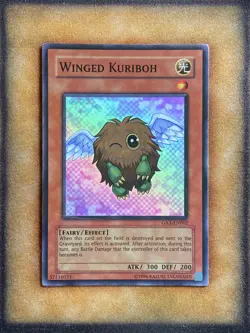 Yugioh Winged Kuriboh GX1-EN002 Super Rare LP - Image 1