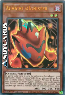 ACHICHI @IGNISTER • Ultra R • MP21 IT003 • 1Ed • YUGIOH! • ANDYCARDS - Image 1