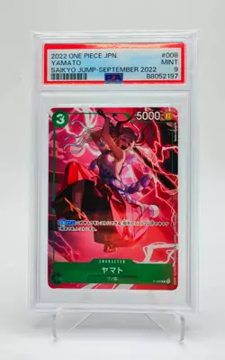 PSA 9 Mint Yamato P-008 2023 Saikyo Jump September 2022 | One Piece Card Game JP - Image 1