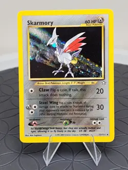 Skarmory Pokemon Card 13/111 Neo Genesis Holo Rare Near Mint+ Condition - Image 1