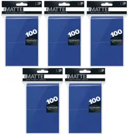 500 Ultra Pro Matte Blue Standard Size Card Sleeves Deck Protectors ccg mtg - Image 1