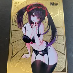 WES Senpai Goddess Haven #4 Metal Serial Number Card #077/100 - Goddess Story - Image 1