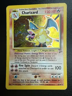 Pokemon Cards Charizard 4/130 Holo Rare Base Set 2 - (MP+) - Image 1