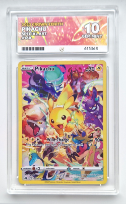 Pikachu 160/159 Special Art Rare Crown Zenith Graded Card - ACE 10 Gem Mint - Image 1