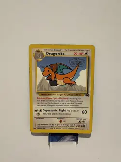 Pokemon Dragonite #5 Movie promo WB Stamp WoTC Rare Pokemon TCG Card LP - Image 1