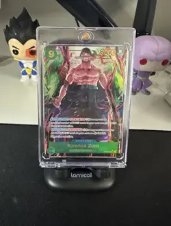 One Piece Roronoa Zoro Card Alt Art OP06-118 SEC Green English Straw Hat TCG - Image 1