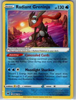 Radiant Greninja 046/189 Holo SWSH10: Astral Radiance - Pokemon Card - NM - Image 1