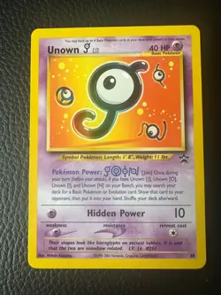 Black Star Promo Unown [J] 38 WOTC Pokemon Card - Image 1