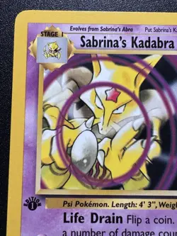 1st Edition Sabrina's Kadabra 58/132 Gym Challenge Pokemon Card Rare LP - Image 3