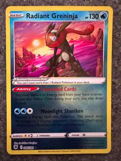 Pokemon Card Radiant Greninja Astral Radiance Holo Rare 046/189 Near Mint - Image 1