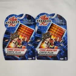 x2 Bakugan Battle Brawlers Card Booster Pack 3 Ability/2 Metal Spin Master 2008 - Image 1