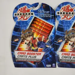 x2 Bakugan Battle Brawlers Card Booster Pack 3 Ability/2 Metal Spin Master 2008 - Image 2