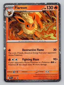 Cosmos Holo Flareon #167 Promo SV: Scarlet & Violet Promo Cards Pokemon - Image 1