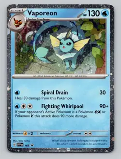 Cosmos Holo Vaporeon #168 Promo SV: Scarlet & Violet Promo Cards Pokemon - Image 1