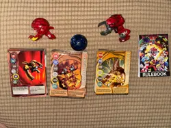 Bakugan Lot Of 46 Cards, Rule book And Characters - Image 1
