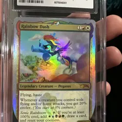 MTG Rainbow Dash Mythic Foil MLP Graded CGC 10 The Galloping 2 Secret Lair 🔥 - Image 4