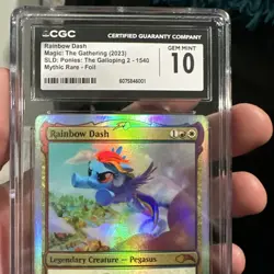 MTG Rainbow Dash Mythic Foil MLP Graded CGC 10 The Galloping 2 Secret Lair 🔥 - Image 5