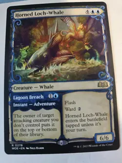 MTG - Horned Loch-Whale Showcase- Wilds of Eldraine - Image 1