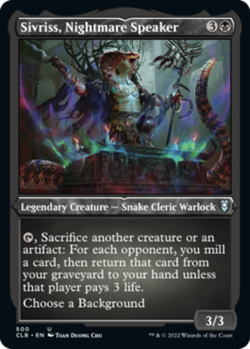 [4x] Sivriss, Nightmare Speaker - Foil Etched Near Mint, English Commander Legen - Image 1