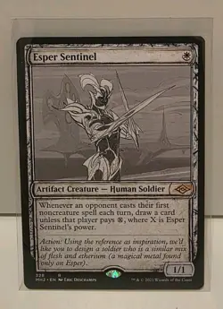 Magic the Gathering Esper Sentinel Modern Horizons 2, Regular Rare (Showcase) - Image 1