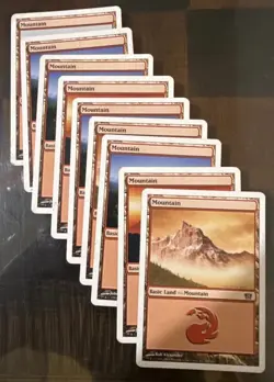 Magic The Gathering White Border Land Lot - Image 4