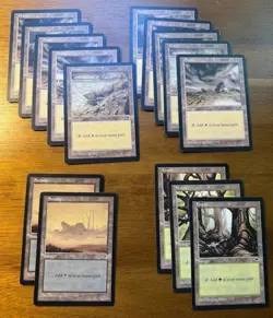 Magic the Gathering Vintage Basic Land Lot - Image 1