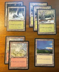 Magic the Gathering Vintage Basic Land Lot - Image 3