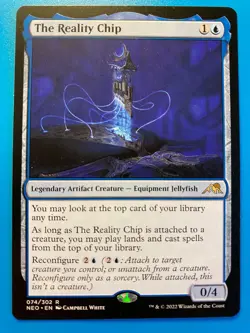 MTG 1x The Reality Chip # 74 Kamigawa: Neon Dynasty Magic the Gathering x1 NM - Image 1
