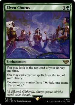 MTG Elven Chorus (160) | NM | Lord of the Rings {LTR} - Image 1
