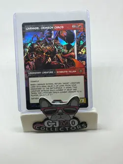 MTG Marvel Spider-Man Carnage, Crimson Chaos Borderless Foil (Rare) - Image 1