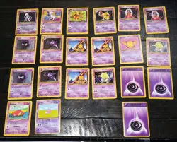 Pokemon Card Lot Psychic Holo Mewtwo & Others Very Good Condition See Pics - Image 1