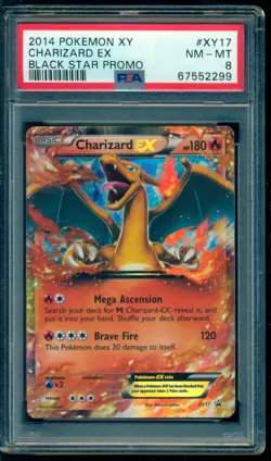 2014 Pokemon XY Charizard EX Black Star promo #XY17 PSA 8 NM-MT - Image 1