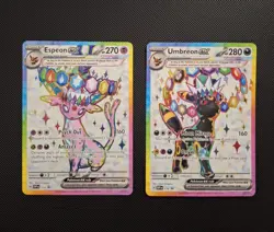 Pokemon Umbreon And Espeon Black Star Promo svp175 svp176 figure collection~NM/M - Image 1