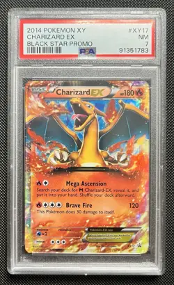 2014 Pokemon XY Charizard EX BSP Promo #XY17 PSA 7 NM - Image 1