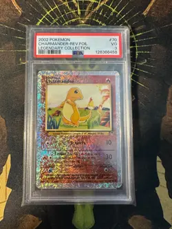 Pokemon Charmander 70/110 Legendary Collection Reverse Holo PSA 3 - Image 3