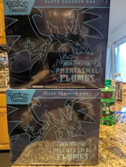 Pokemon Mega Evolution Phantasmal Flames Elite Trainer Box ETB Sealed in Hand! - Image 1