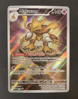 2025 Pokemon Scarlet & Violet Black Star Promo Alakazam 009 Mega Evolution NM - Image 1