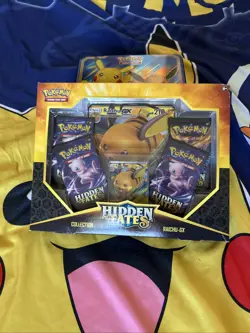 Pokemon TCG Hidden Fates Raichu GX Collection Box New Factory Sealed 728192512490 - Image 1