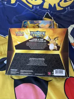 Pokemon TCG Hidden Fates Raichu GX Collection Box New Factory Sealed 728192512490 - Image 2