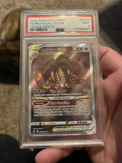 PSA 9 Regigigas Vstar GG55 Pokemon Sword And Shield Crown Zenith 2023 - Image 1